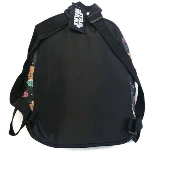 Bioworld Star Wars MINI Backpack Black Multi-Color Grogu Baby Yoda 11" x 9" - Picture 4 of 4